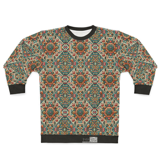 Cultural Fusion Tech Blend of Cultural Heritage With Tech-Inspired Elements Sweatshirt - 8404 Design-74