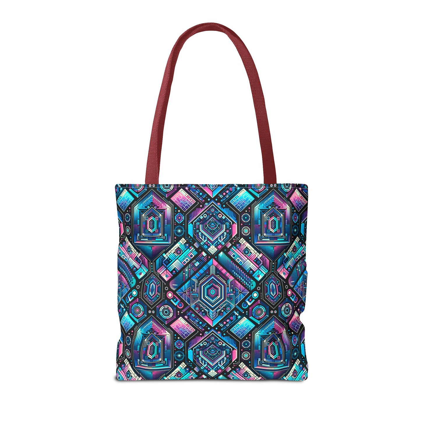 Digital Dreamland Futuristic Tech Aesthetic Tote Bag - 8404 Design-46
