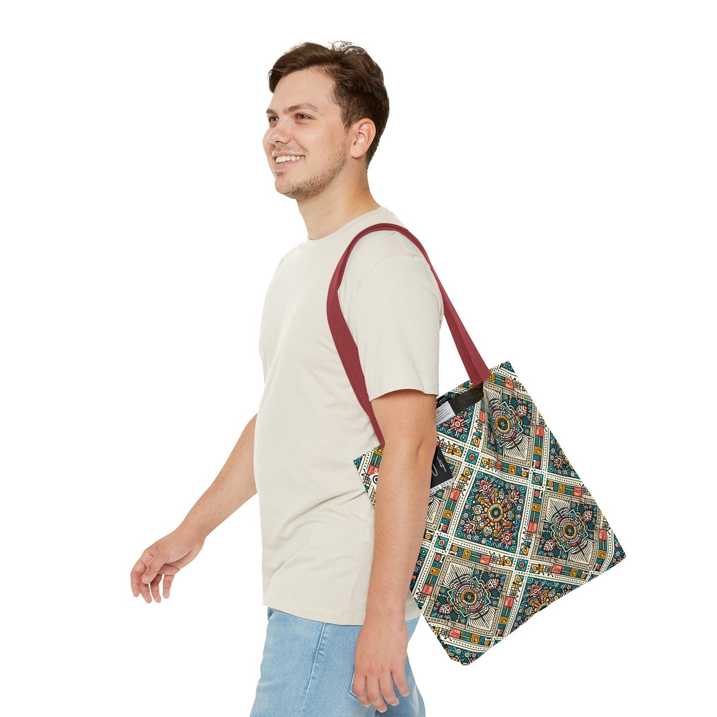Cultural Fusion Tech Blend of Cultural Heritage With Tech-Inspired Elements Tote Bag - 8404 Design-64