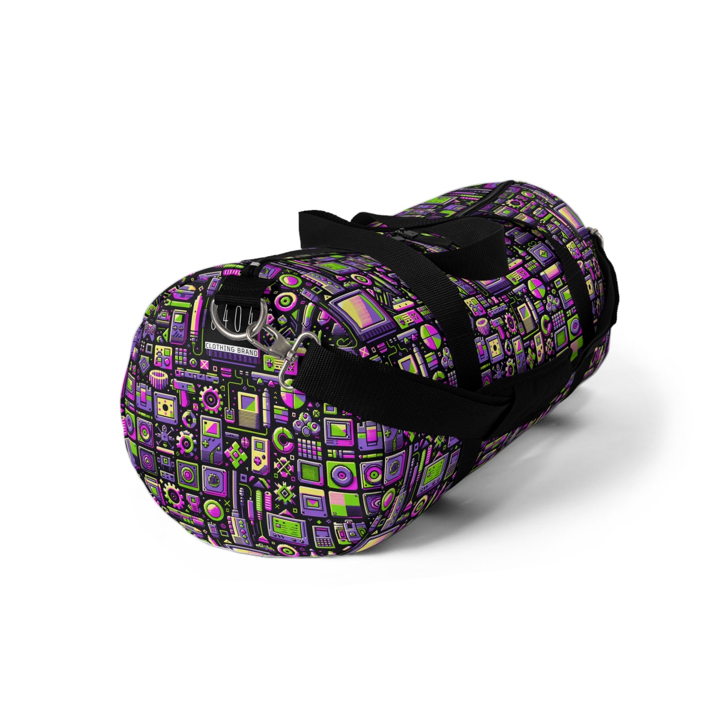 Digital Nostalgia Remix Modern Vintage Fusion Duffel Bag - 8404 Design-67