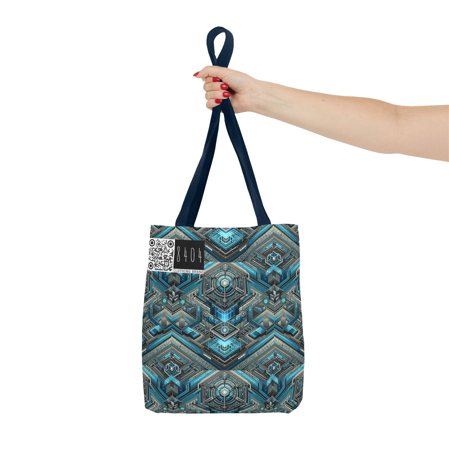Tech-Infused Futurism Sleek Tech Edge Tote Bag - 8404 Design-49