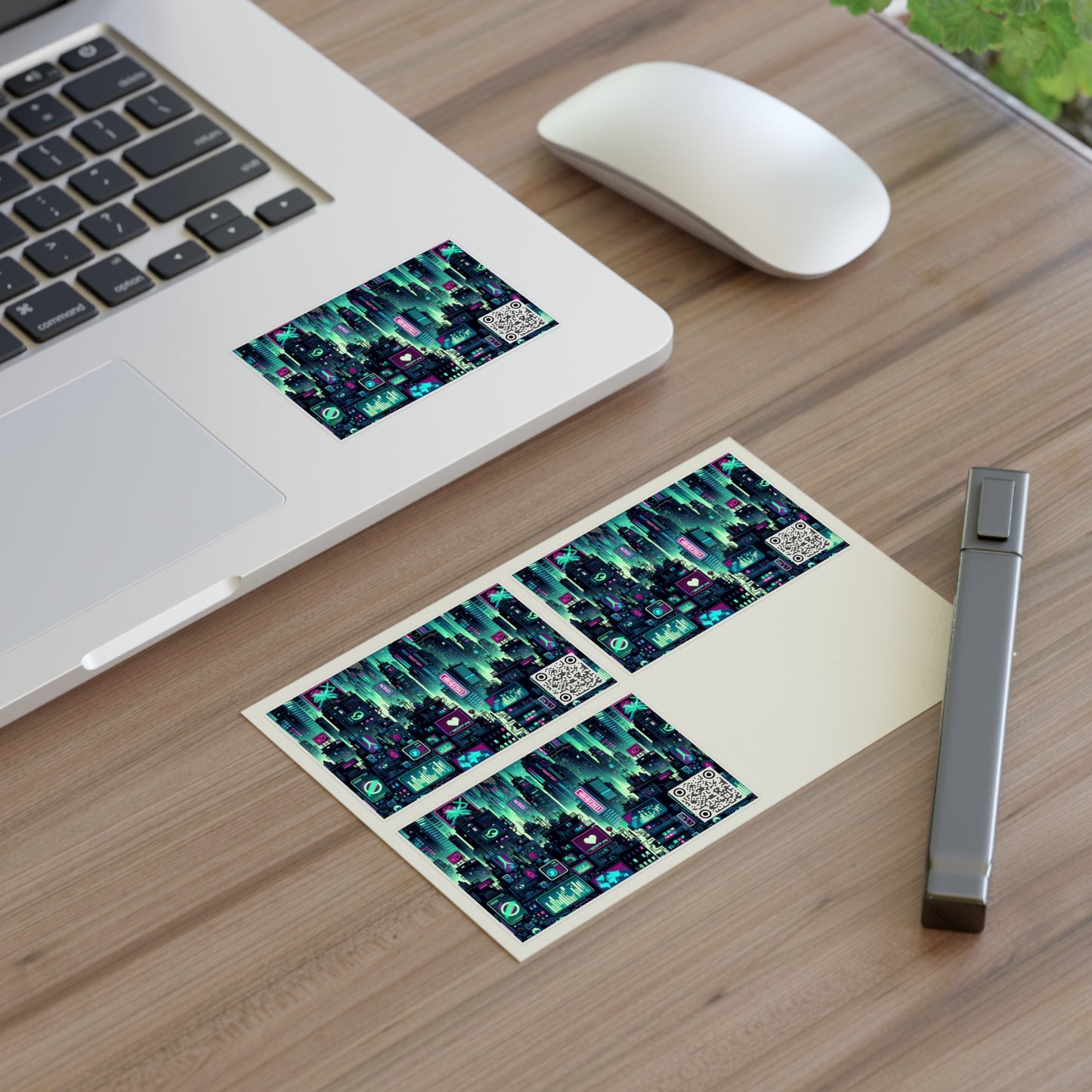 Tech Noir Graphics Futuristic Cyberpunk Sticker Sheets - 8404 Design-52