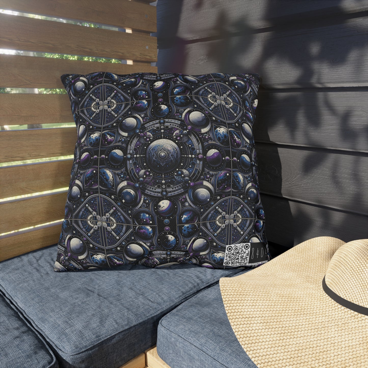 Tech Astronaut Tech-Forward Streetwear Meets Space Exploration Outdoor Pillow - 8404 Design-46