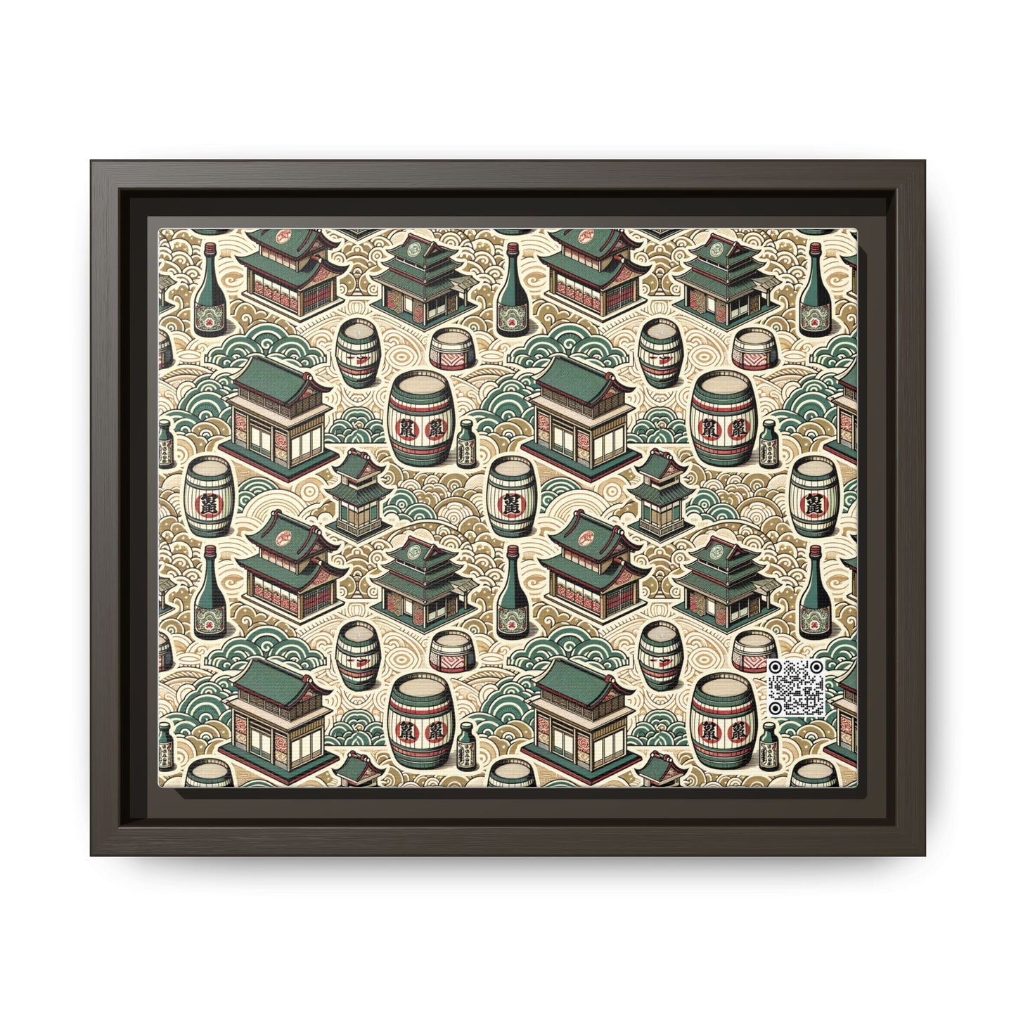Cultural Artisanal Fusion Contemporary Cultural Elegance Matte Canvas, Framed (multi-Color) - 8404 Design-68 B