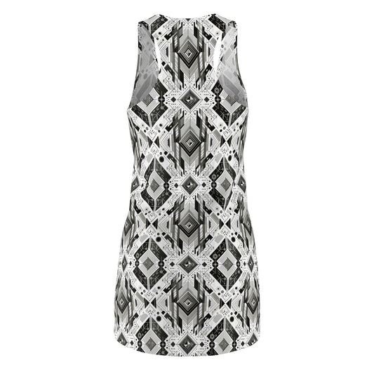 Digital Minimalism Minimalist Tech Women's Cut & Sew Racerback Dress - 8404 Design-51
