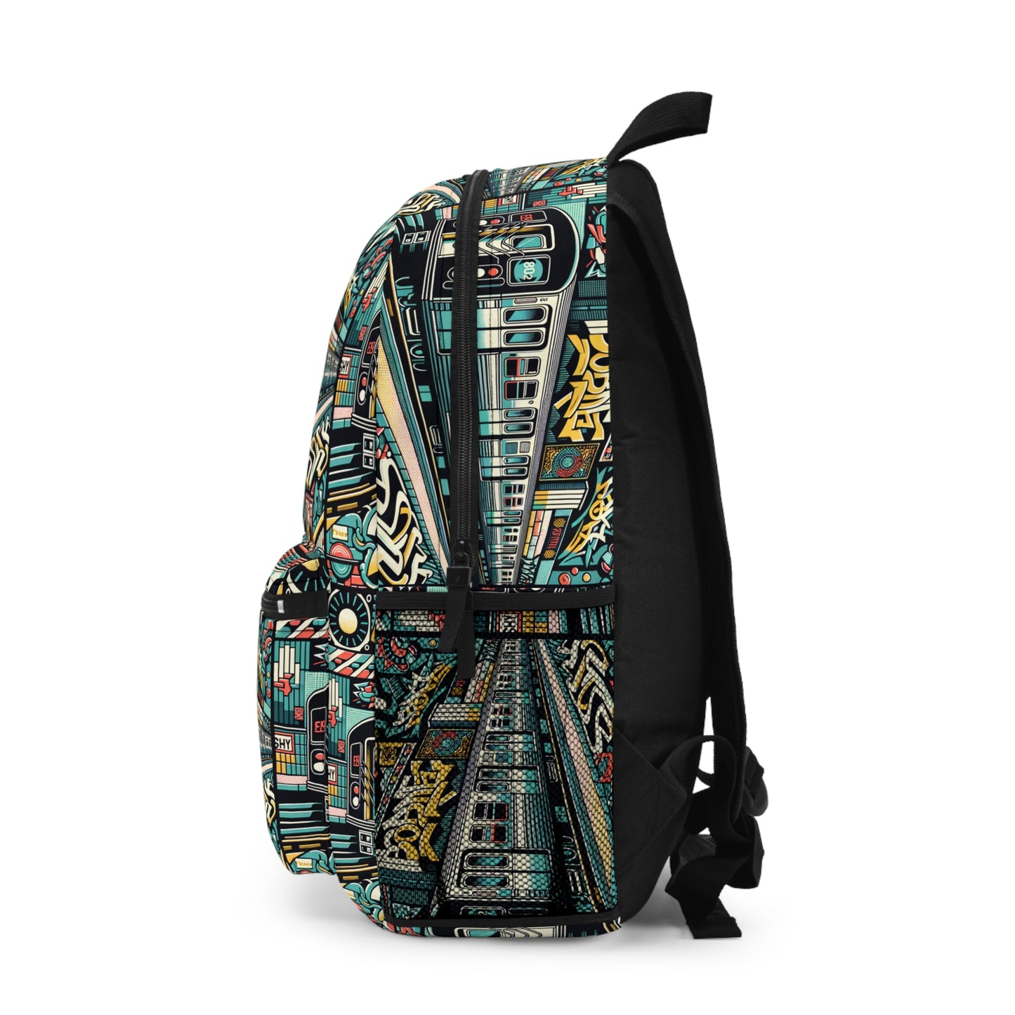 Retro Graffiti Revival Retro Urban Street Art Backpack - 8404 Design-47