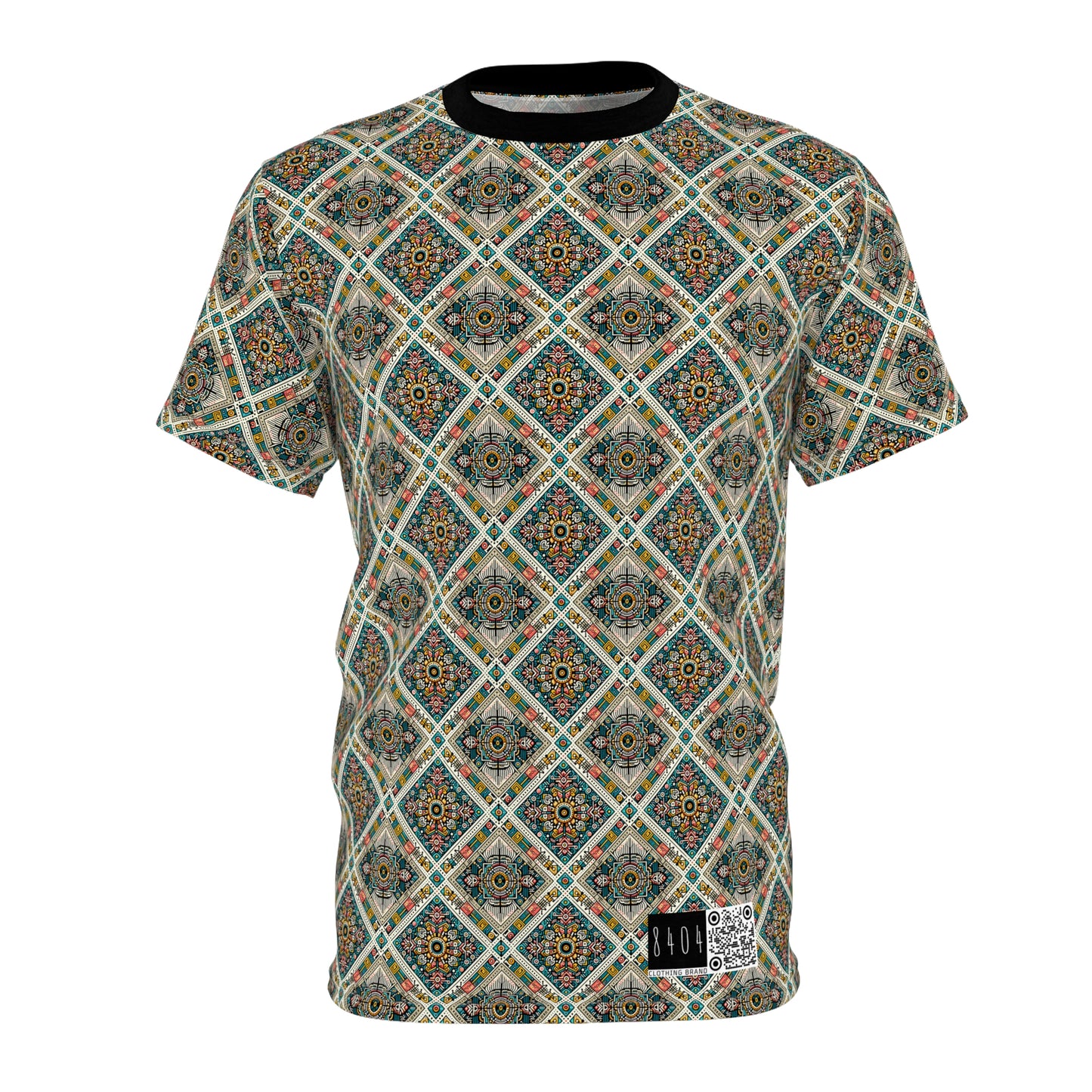 Cultural Fusion Tech Blend of Cultural Heritage With Tech-Inspired Elements Unisex Cut & Sew Tee - 8404 Design-64