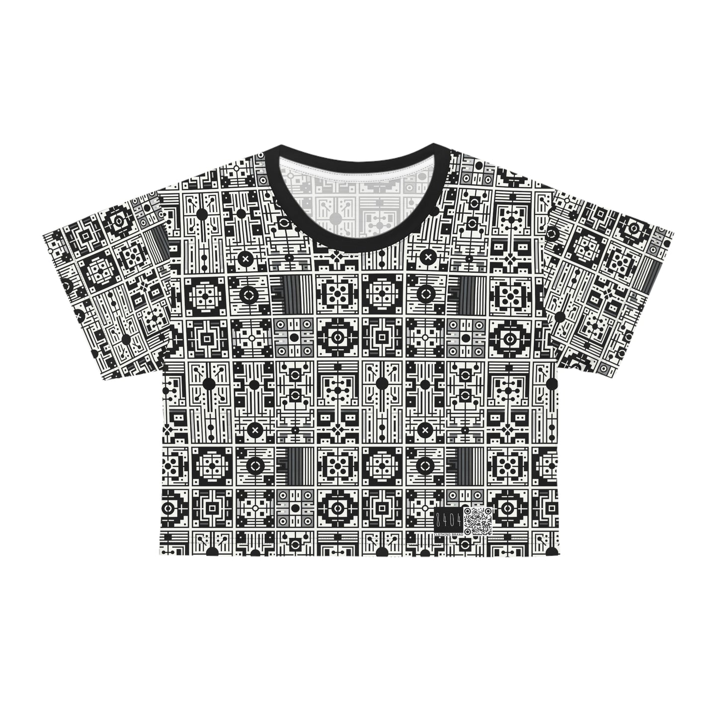 Digital Minimalism Minimalist Tech Crop Tee - 8404 Design-55