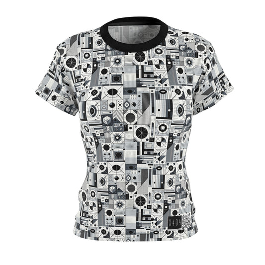 Digital Minimalism Minimalist Tech Women's Cut & Sew Tee - 8404 Design-65