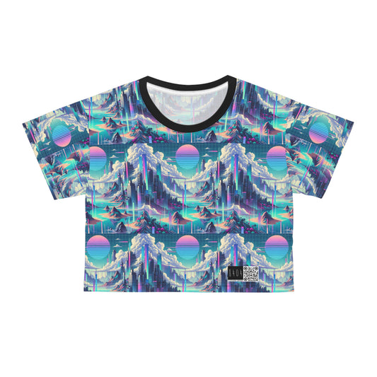 Digital Dreamscapes Digitally-Inspired Streetwear With a Dreamy, Surreal Twist Crop Tee - 8404 Design-53