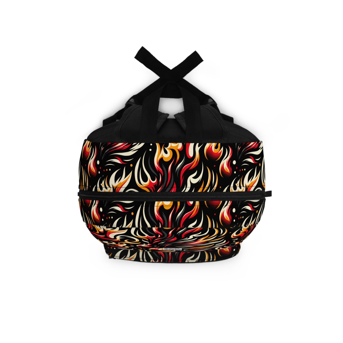 Fire & Flames Bold Streetwear Statement Backpack - 8404 Design-60