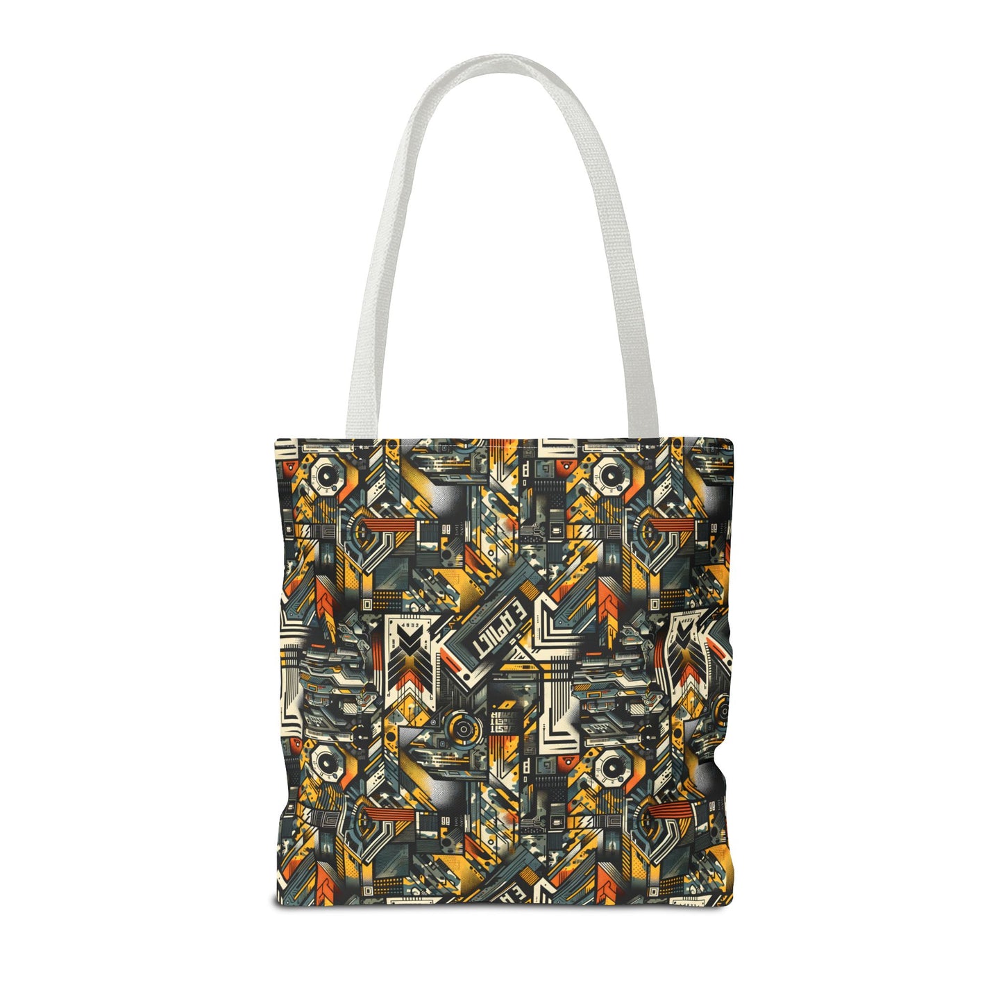 Digital Punk Futuristic Grunge Tote Bag - 8404 Design-49