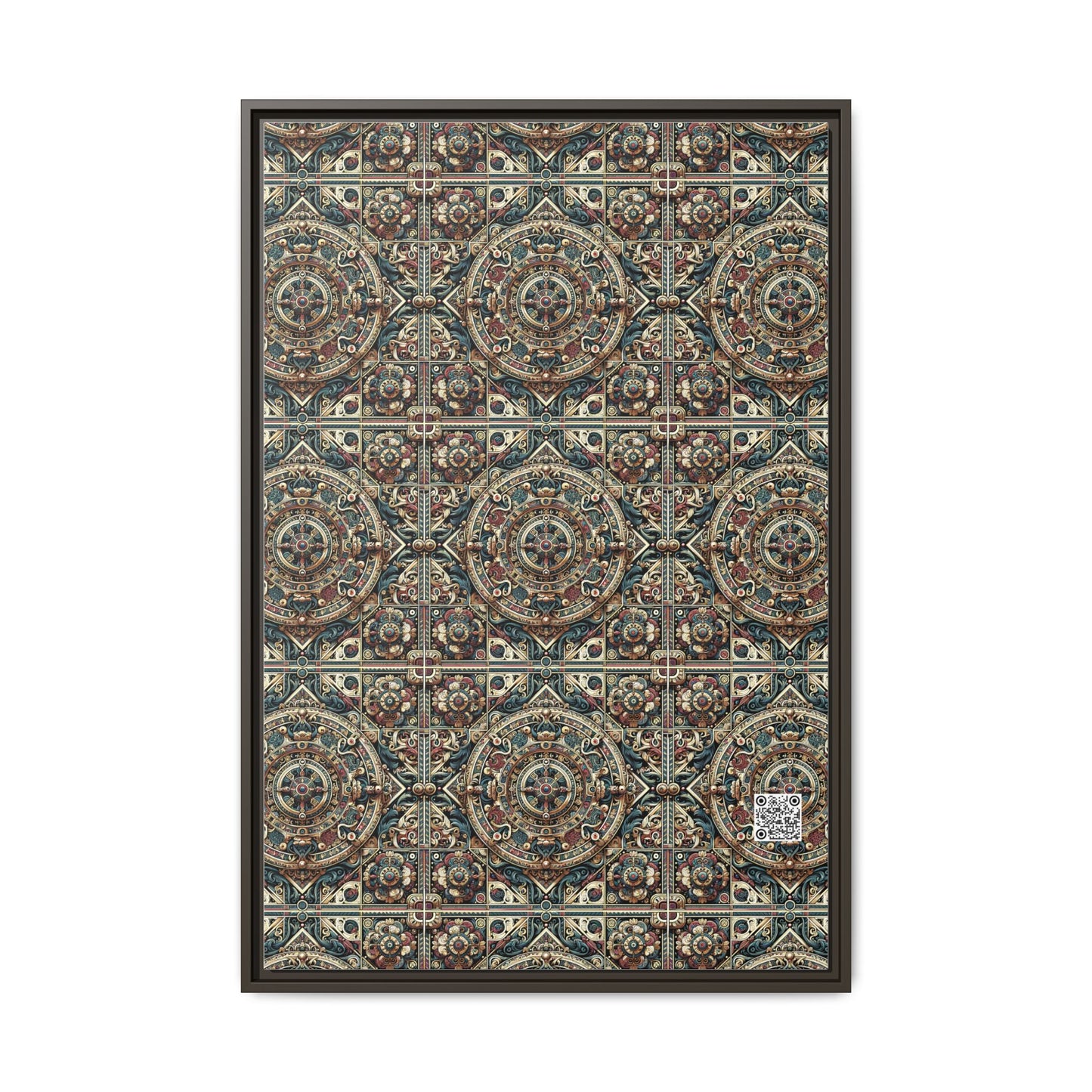 Urban Renaissance Historical Fusion With Street Edge Matte Canvas, Framed (multi-Color) - 8404 Design-57 A