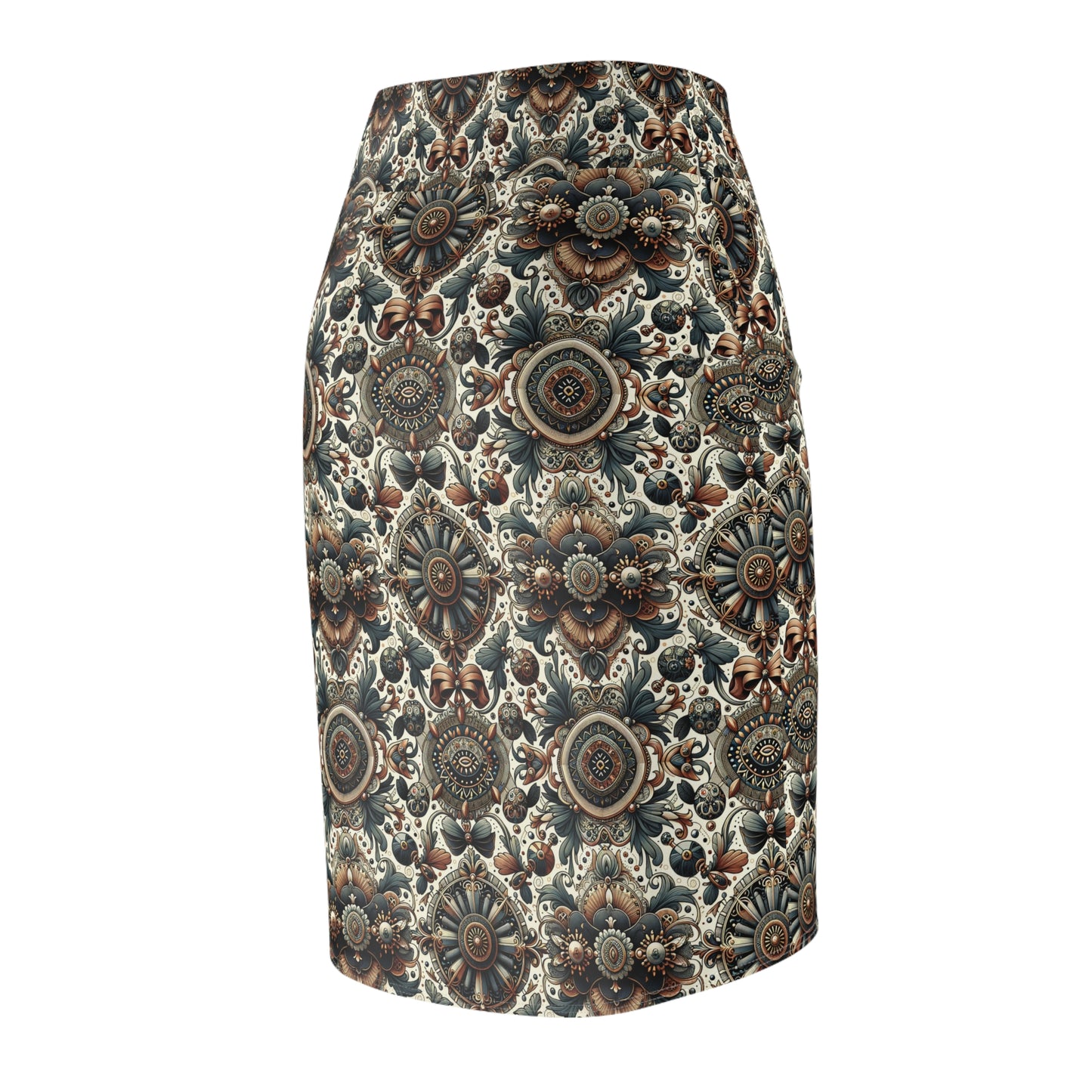 Neo-Dandyism Modern Dandy Streetwear Women's Pencil Skirt - 8404 Design-51