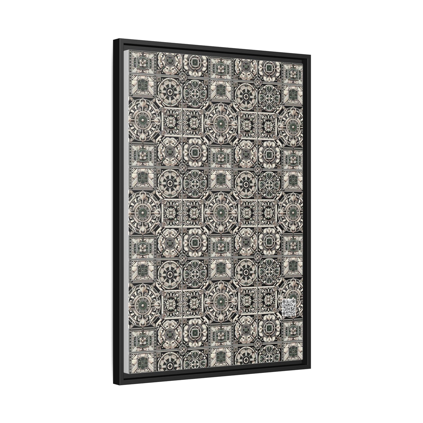 Cyber Garden Party Tech Garden Extravaganza Matte Canvas, Framed (multi-Color) - 8404 Design-45 A