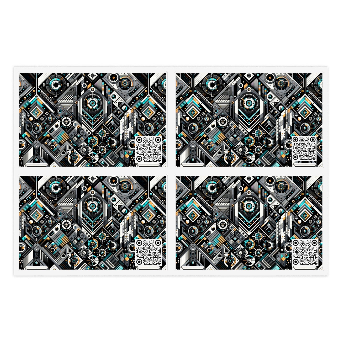 Tech-Forward Athleisure Sleek Tech Aesthetic Sticker Sheets - 8404 Design-56
