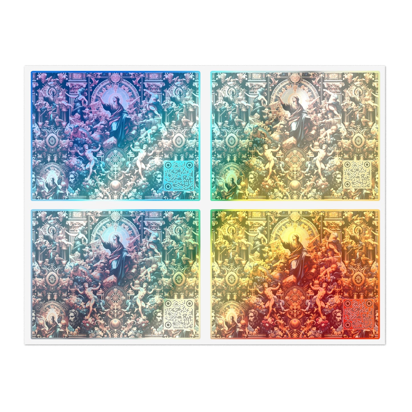 Digital Renaissance Luxurious Streetwear Inspired By Classical Art With a Modern Twist Sticker Sheets - 8404 Design-64
