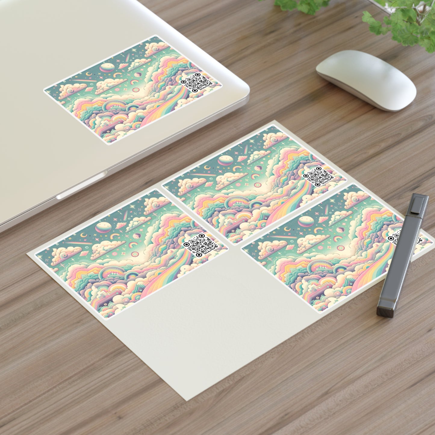 Digital Dreamland Whimsical and Nostalgic Streetwear With a Digital Twist Sticker Sheets - 8404 Design-65