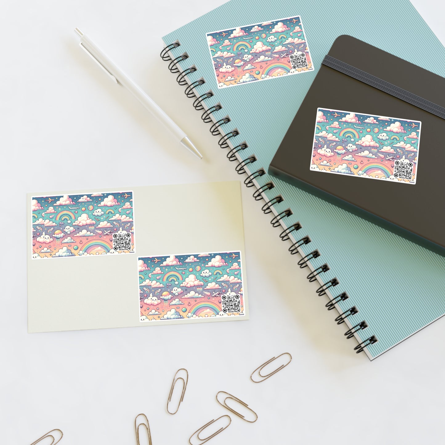 Digital Dreamland Whimsical and Nostalgic Streetwear With a Digital Twist Sticker Sheets - 8404 Design-58