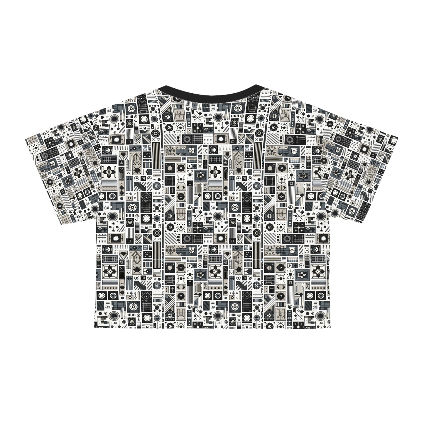 Digital Minimalism Minimalist Tech Crop Tee - 8404 Design-45