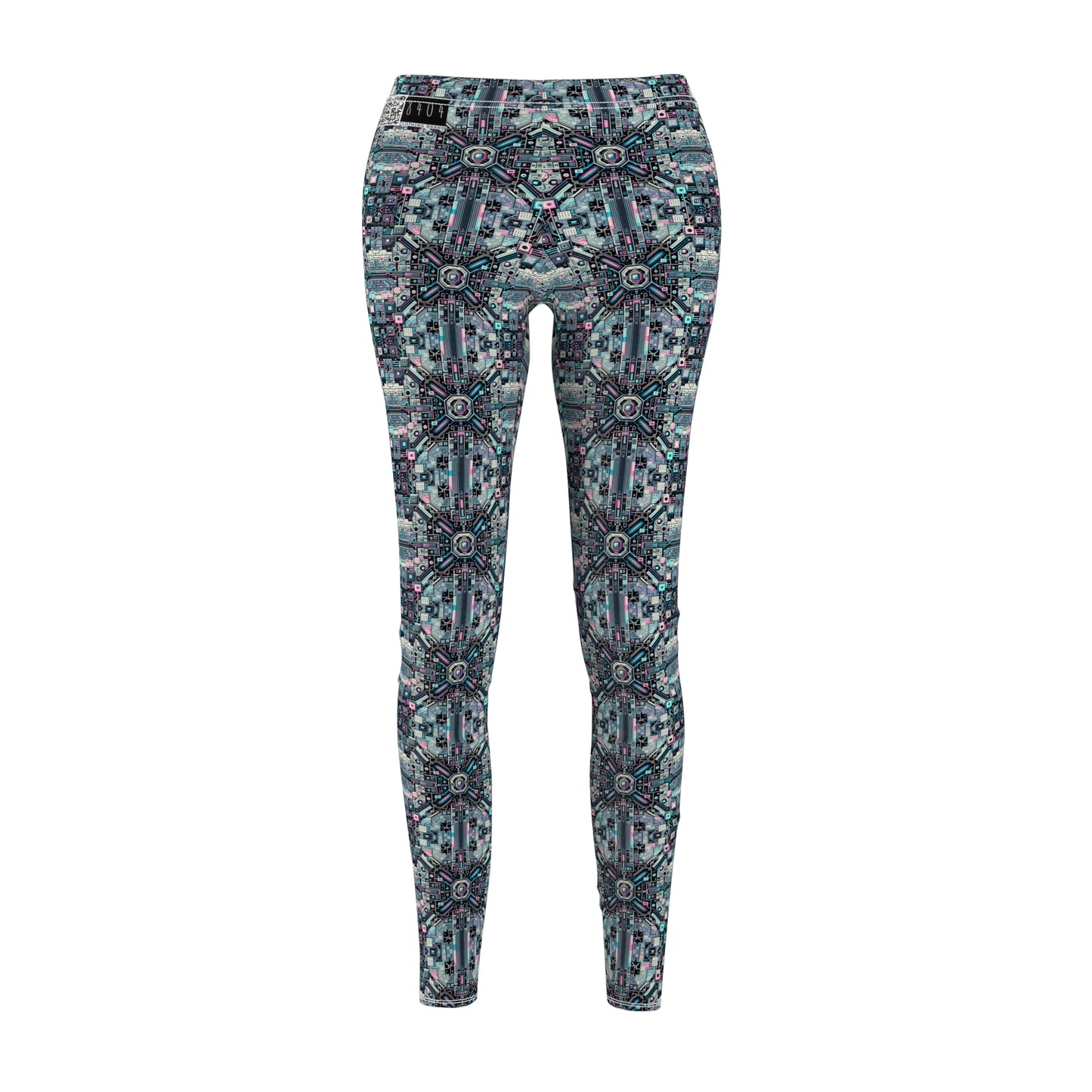 Digital Renaissance Tech-Forward Maximalism Women's Cut & Sew Casual Leggings - 8404 Design-44