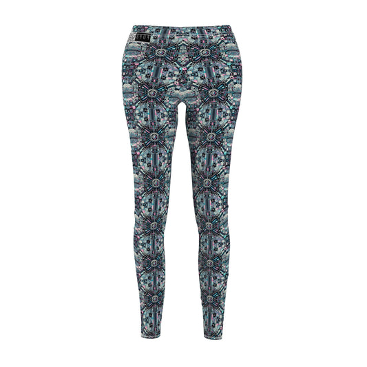 Digital Renaissance Tech-Forward Maximalism Women's Cut & Sew Casual Leggings - 8404 Design-44