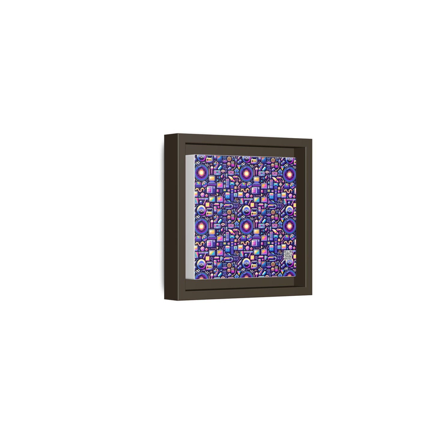 Digital Nostalgia Modern Retro Fusion Matte Canvas, Framed (multi-Color) - 8404 Design-64 B
