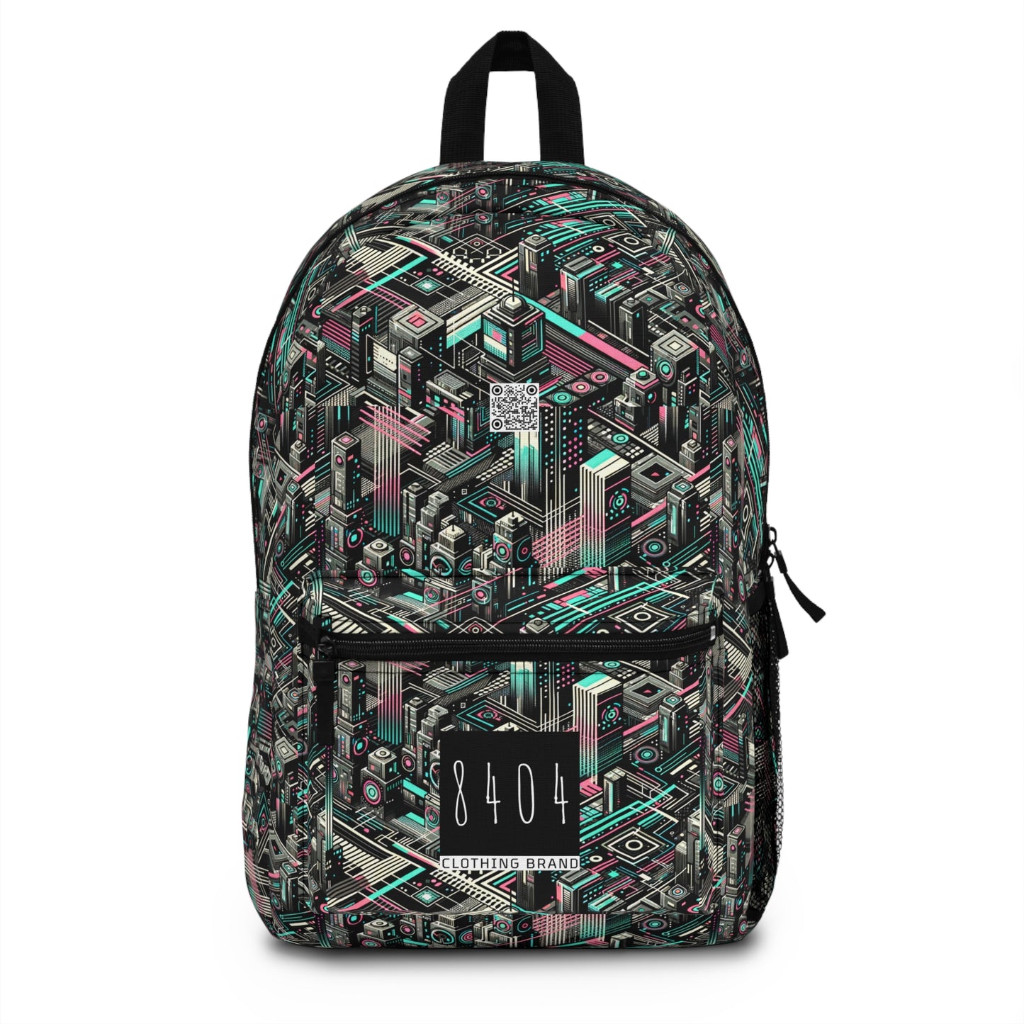 Digital Dreamland Tech-Inspired Streetwear Backpack - 8404 Design-51