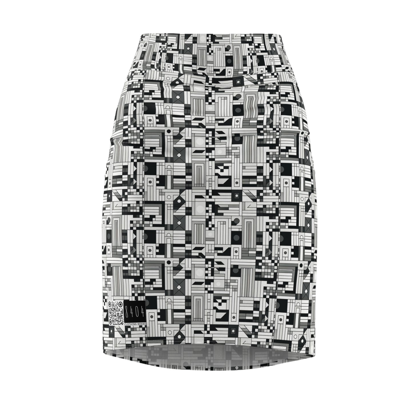 Digital Minimalism Minimalist Tech Women's Pencil Skirt - 8404 Design-43