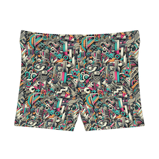 Digital Street Art Urban Street Style Women's Shorts - 8404 Design-74