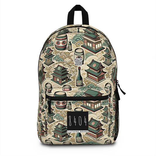 Cultural Artisanal Fusion Contemporary Cultural Elegance Backpack - 8404 Design-68