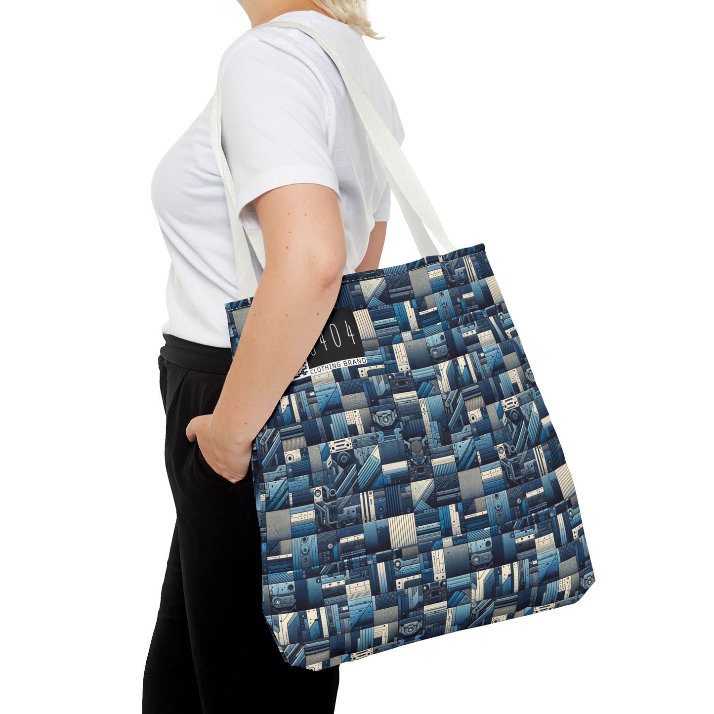 Tech-Inspired Utility Tech-Forward Streetwear With Utilitarian Edge Tote Bag - 8404 Design-44