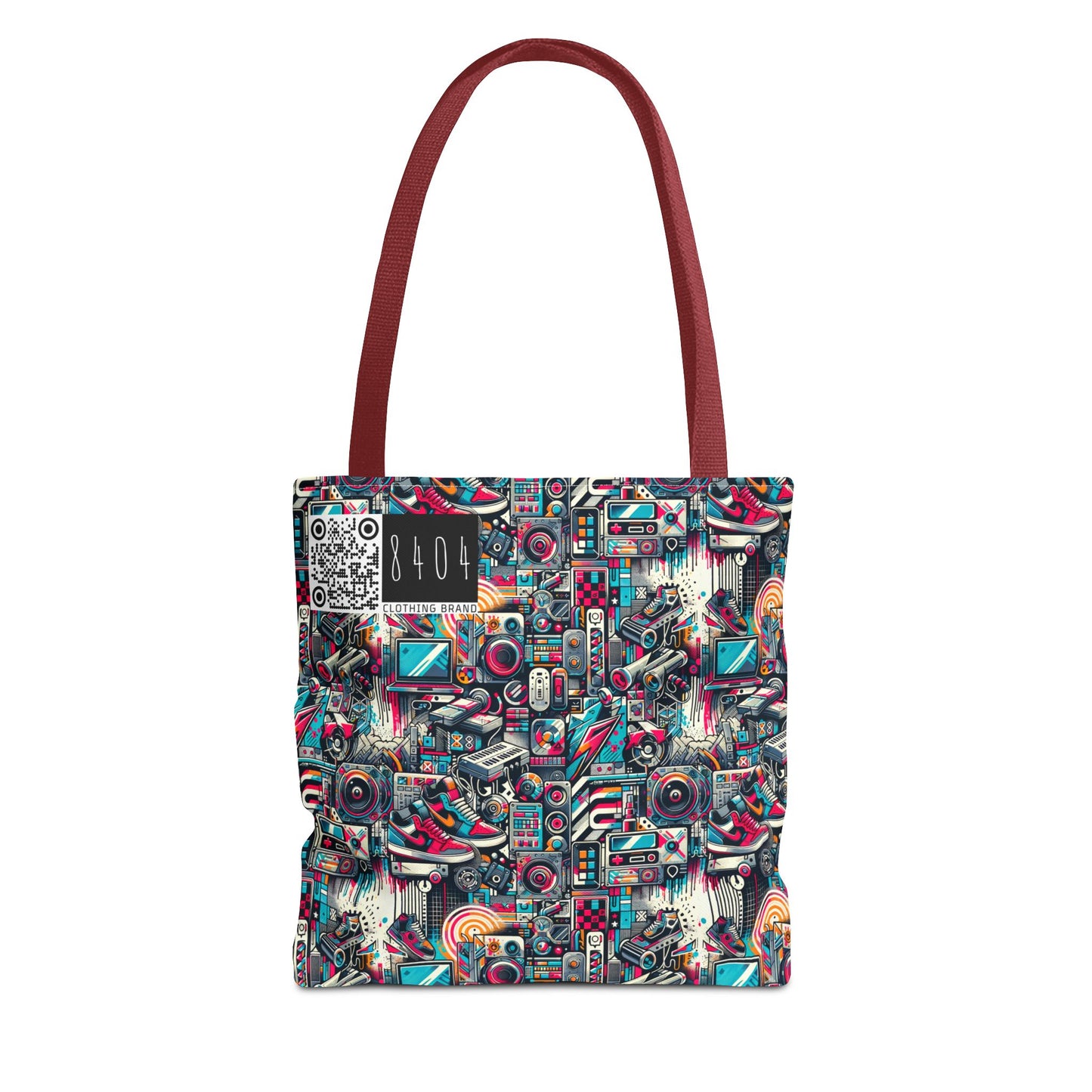 Urban Graffiti Fusion Eclectic Street Art Meets Modern Tech Culture Tote Bag - 8404 Design-50