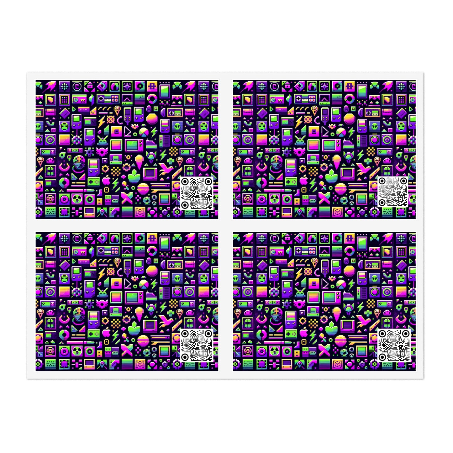 Digital Nostalgia Remix Modern Vintage Fusion Sticker Sheets - 8404 Design-49