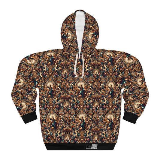 Digital Renaissance Luxurious Streetwear Inspired By Classical Art With a Modern Twist Pullover Hoodie - 8404 Design-64