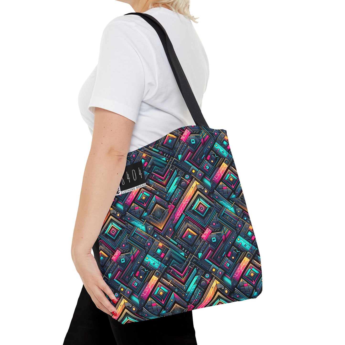 Tech-Inspired Graphics Cyberpunk Cool Tote Bag - 8404 Design-67