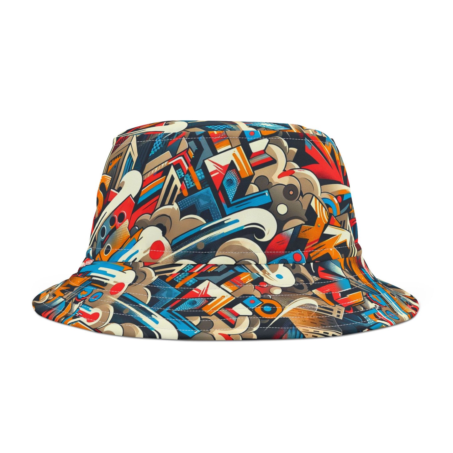 Neo-Traditional Street Art Modern Street Art Fusion Bucket Hat - 8404 Design-44
