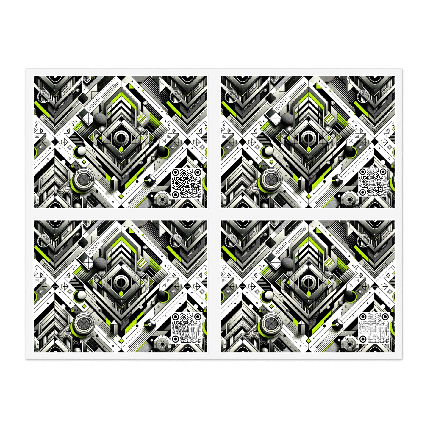 Elevated Sporty Tech Tech-Forward Streetwear Sticker Sheets - 8404 Design-70