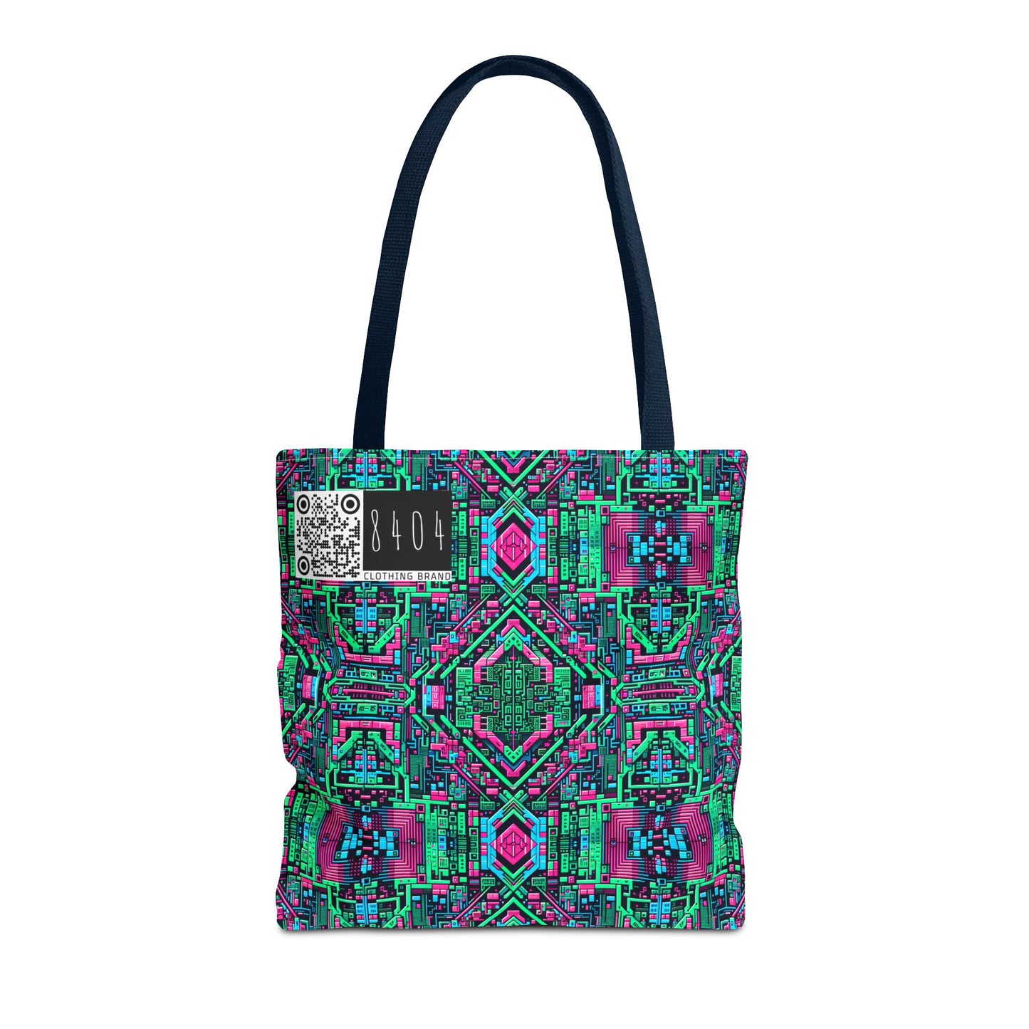Digital Glitch Vibes Tech-Inspired Streetwear Tote Bag - 8404 Design-71