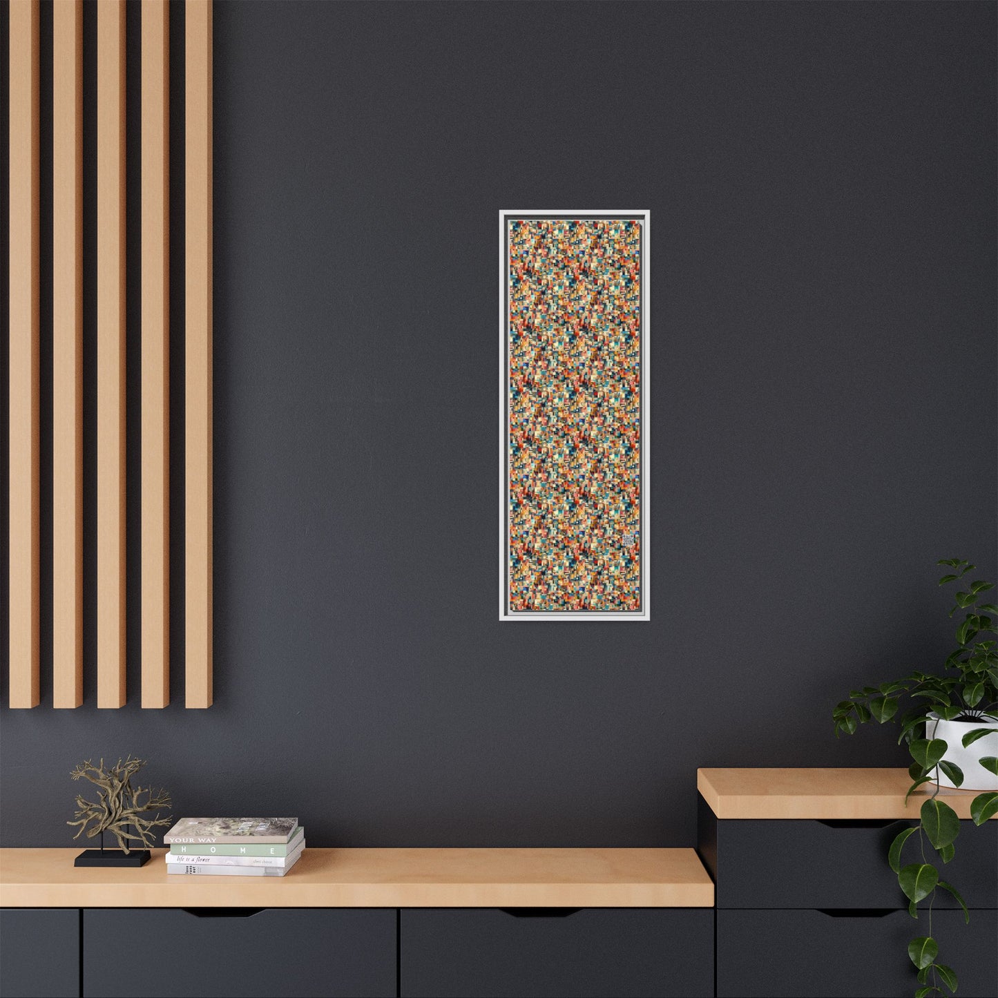 Digital Artistic Expression Artistic Streetwear Matte Canvas, Framed (multi-Color) - 8404 Design-46 B