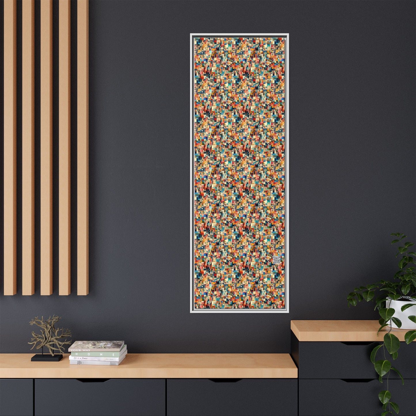 Digital Artistic Expression Artistic Streetwear Matte Canvas, Framed (multi-Color) - 8404 Design-46 B