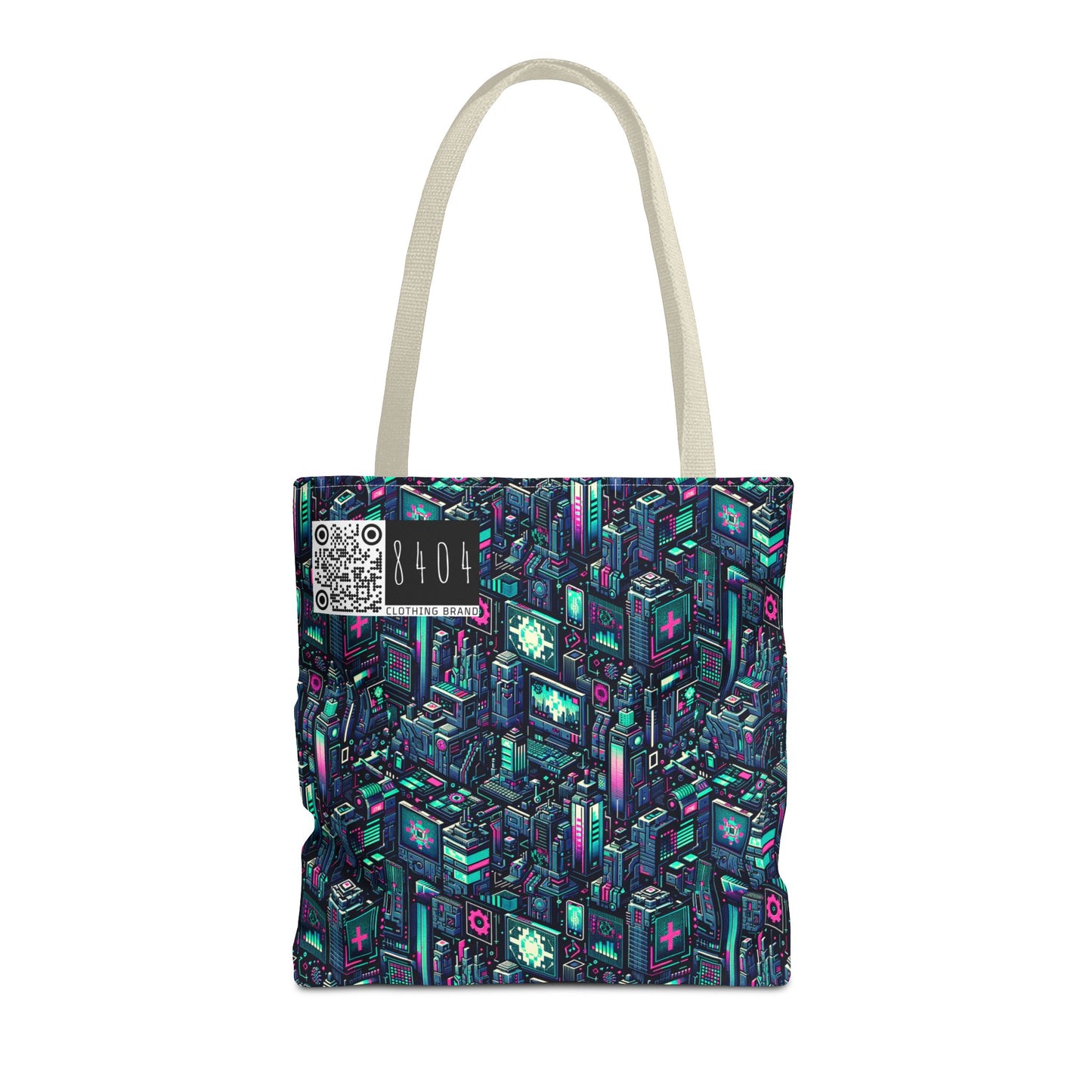 Digital Rebellion Tech-Inspired Streetwear Tote Bag - 8404 Design-58