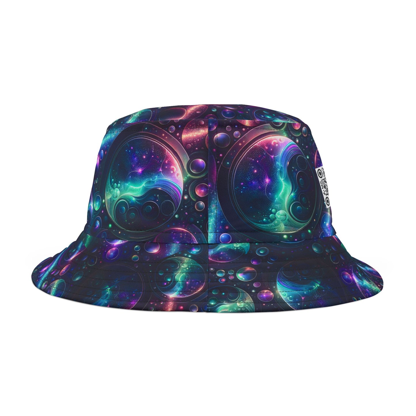 Iridescent Tech Fusion Tech-Forward Streetwear Bucket Hat - 8404 Design-51