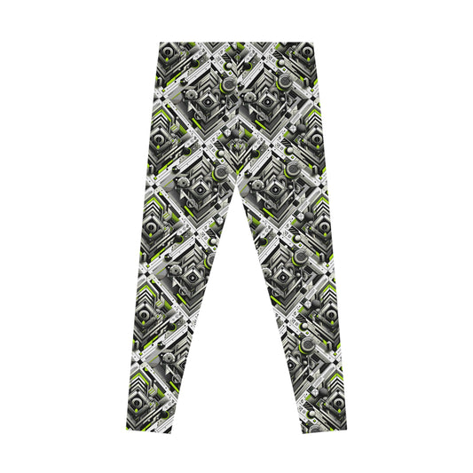 Elevated Sporty Tech Tech-Forward Streetwear Stretch Leggings - 8404 Design-70