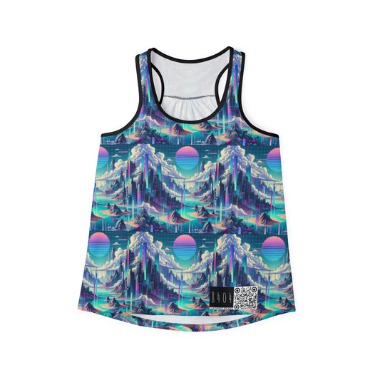 Digital Dreamscapes Digitally-Inspired Streetwear With a Dreamy, Surreal Twist Women's Tank Top - 8404 Design-53
