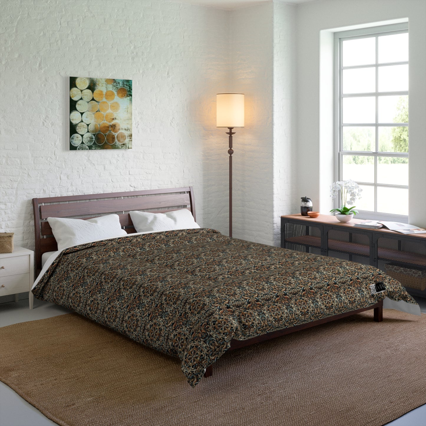 Urban Renaissance Historical Fusion With Street Edge Comforter - 8404 Design-59