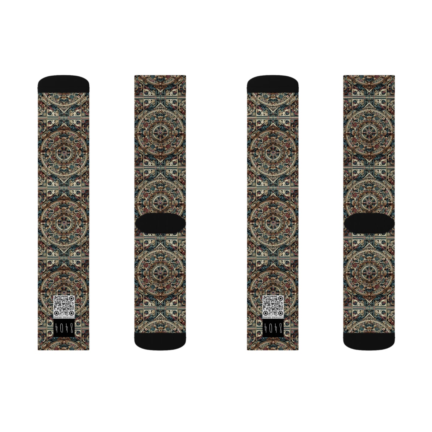Urban Renaissance Historical Fusion With Street Edge Sublimation Socks - 8404 Design-57