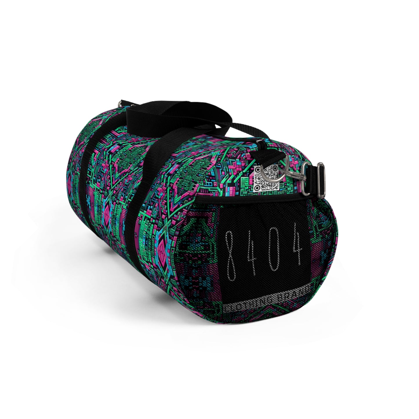 Digital Glitch Vibes Tech-Inspired Streetwear Duffel Bag - 8404 Design-71