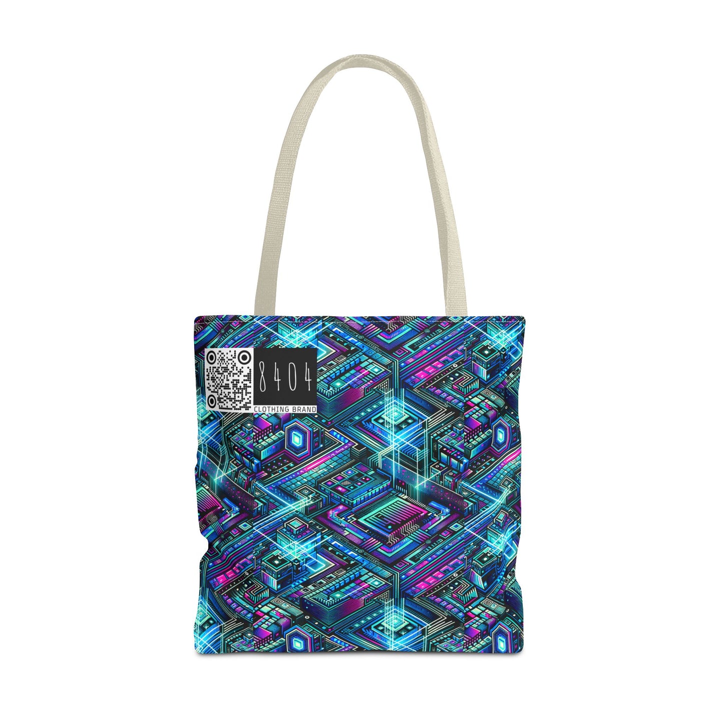 Digital Dreamland Futuristic Tech Aesthetic Tote Bag - 8404 Design-42