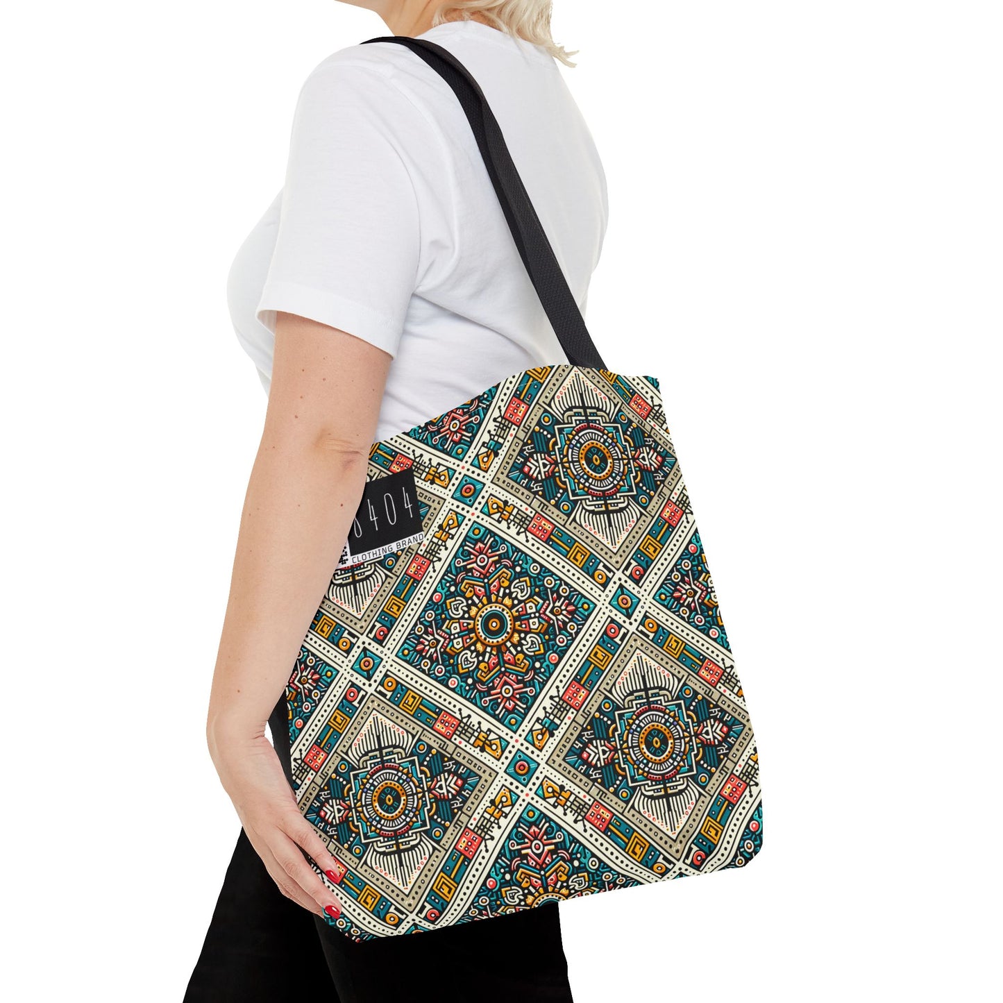 Cultural Fusion Tech Blend of Cultural Heritage With Tech-Inspired Elements Tote Bag - 8404 Design-64